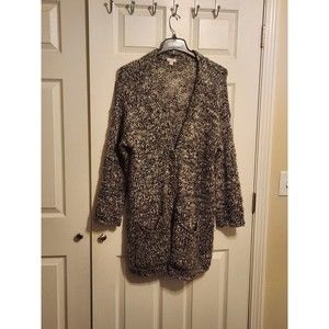 Pure Jill J. Jill Wool Alpaca Blend Cardigan Knit Sweater Brown